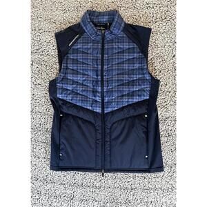 New Mens Walter Hagen Golf Performance Hybrid Vest Quilted Full Zip $98 Sz SMALL